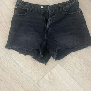 Abercrombie & Fitch Black 90s relaxed high rise short